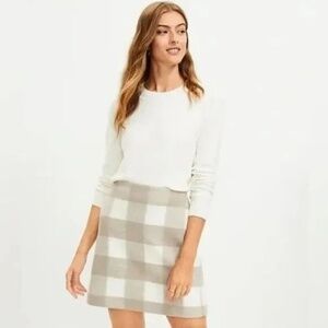 LOFT Buffalo Plaid Mini Skirt‎
